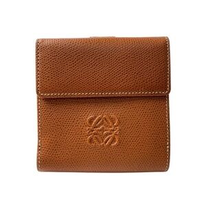 Loewe Tan and Black Leather Wallet